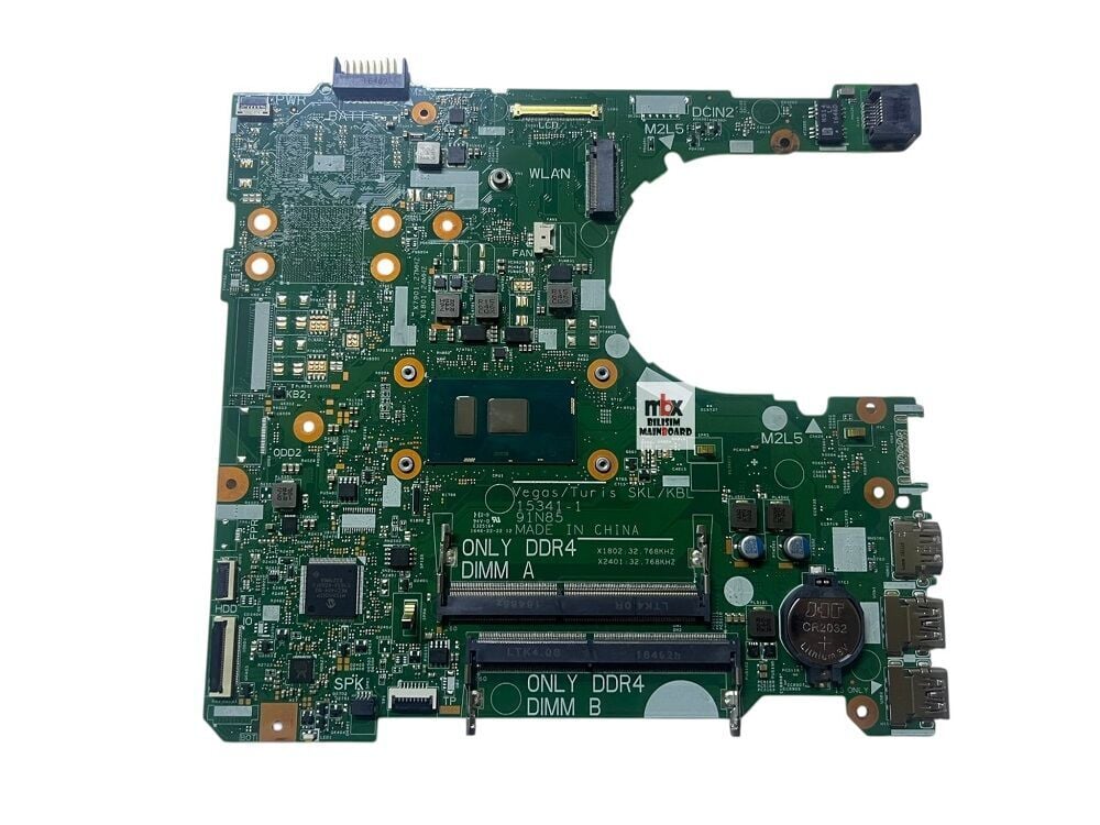Dell Inspiron P63F 3567 15341-1 91N85 SR2UW, Intel Core i3-6006U Anakart