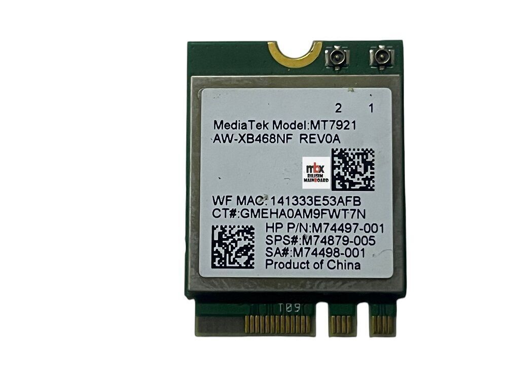 HP Victus Gaming TPN-Q278 AW-XB468NF M74879-005 M74498-001 MT7921 Orijinal Wifi Ağ Kartı MT7921