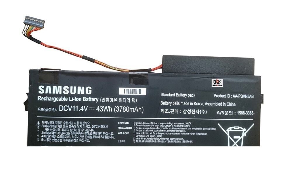 AA-PBVN3AB Samsung 470R5E 450R4V NP470R5E NP370R4E NP370R5E NP450R4E NP450R5E NP510R5E Orijinal Batarya Pili