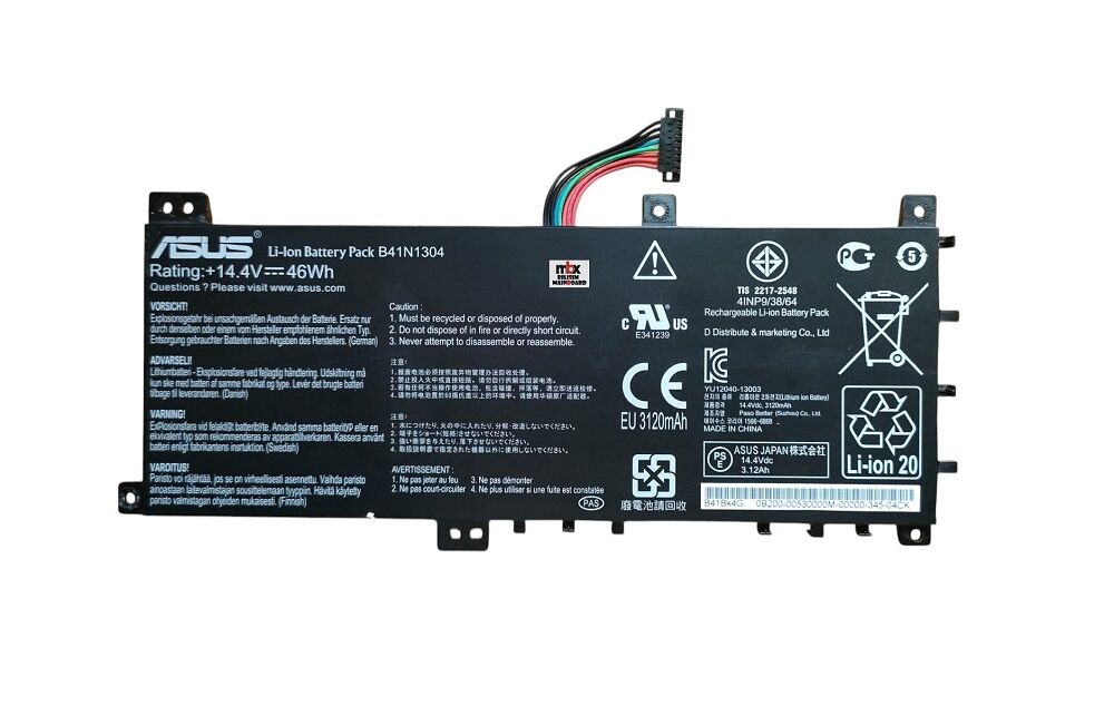 Asus V451L V451LA S451LA Orijinal Batarya Pili B41BK4G B41N1304