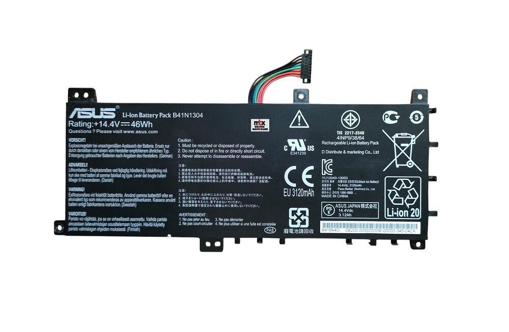 B41BK4G B41N1304 Asus V451L V451LA S451LA Orijinal Batarya Pili