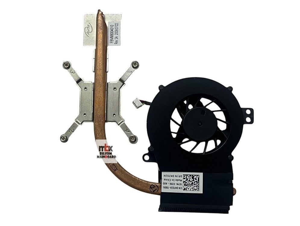 Dell Vostro 1014 PP38L Orijinal Soğutucu Heatsink Bakır Fan