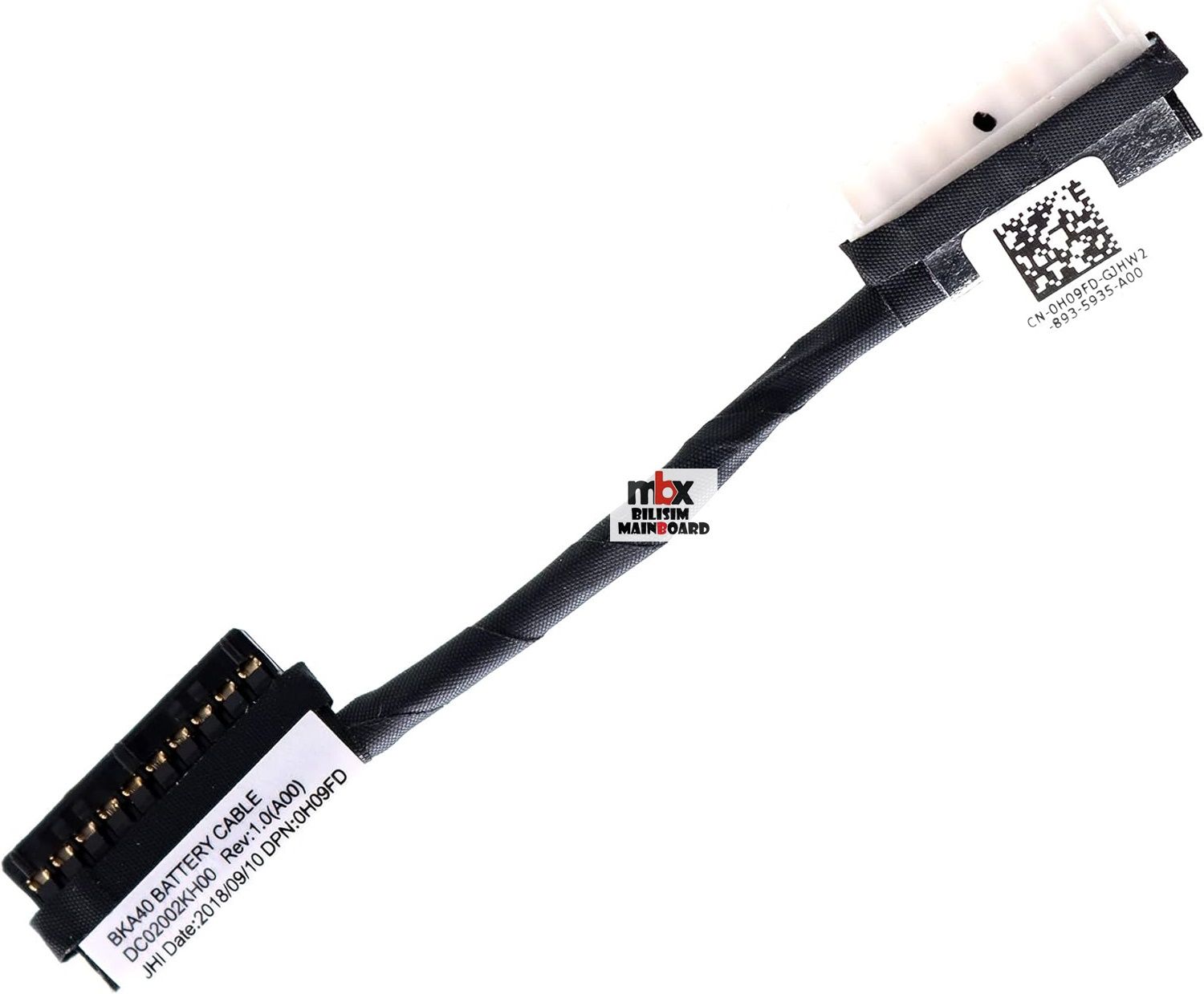 DC02002KH00 BKA40 Pil Batarya Kablosu Dell Inspiron 14 7460 7472 7560 7572 0H09FD H09FD