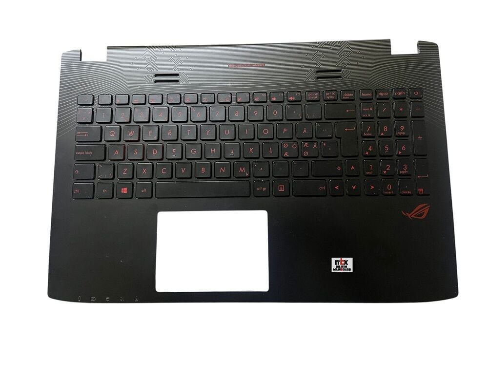 Asus ROG GL552V GL552VL GL552VW GL552VX Orijinal Üst Kasa Klavye Kasa 13N0-RZA0E31 13NB07Z1AP0231