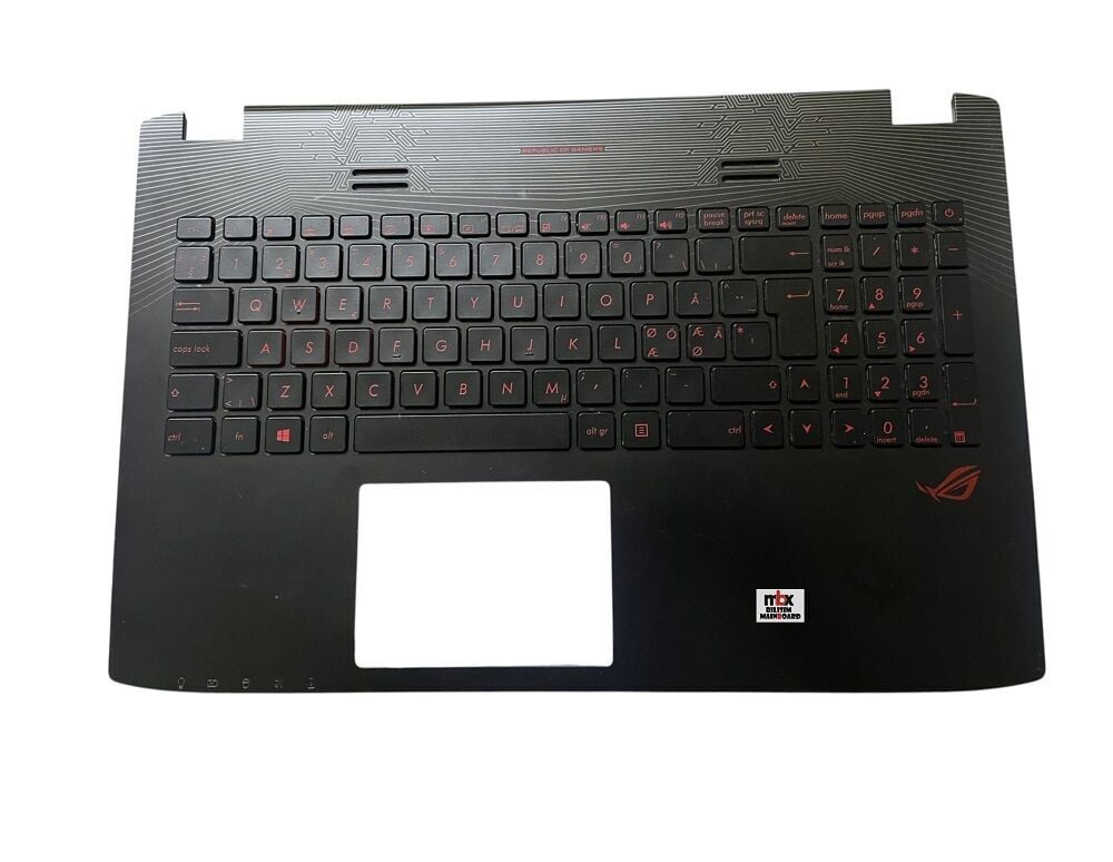 13N0-RZA0E31 13NB07Z1AP0231 Asus ROG GL552V GL552VL GL552VW GL552VX Orijinal Üst Kasa Klavye Kasa