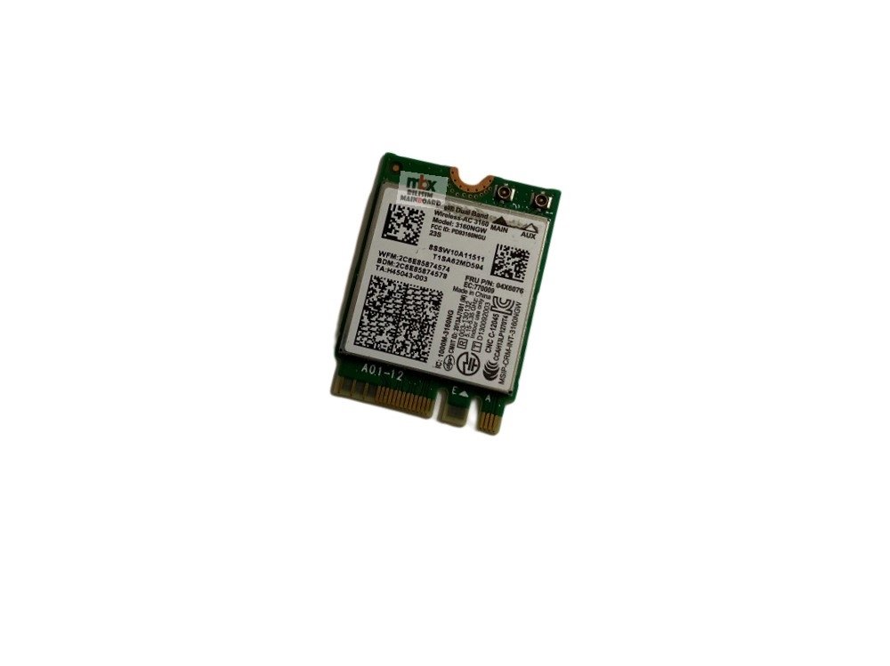 Lenovo ideapad 100s 100s-14ıbr 80r9 nc140bw2 Intel Dual Band Ac-3160 Notebook Wifi Kartı 04X6076