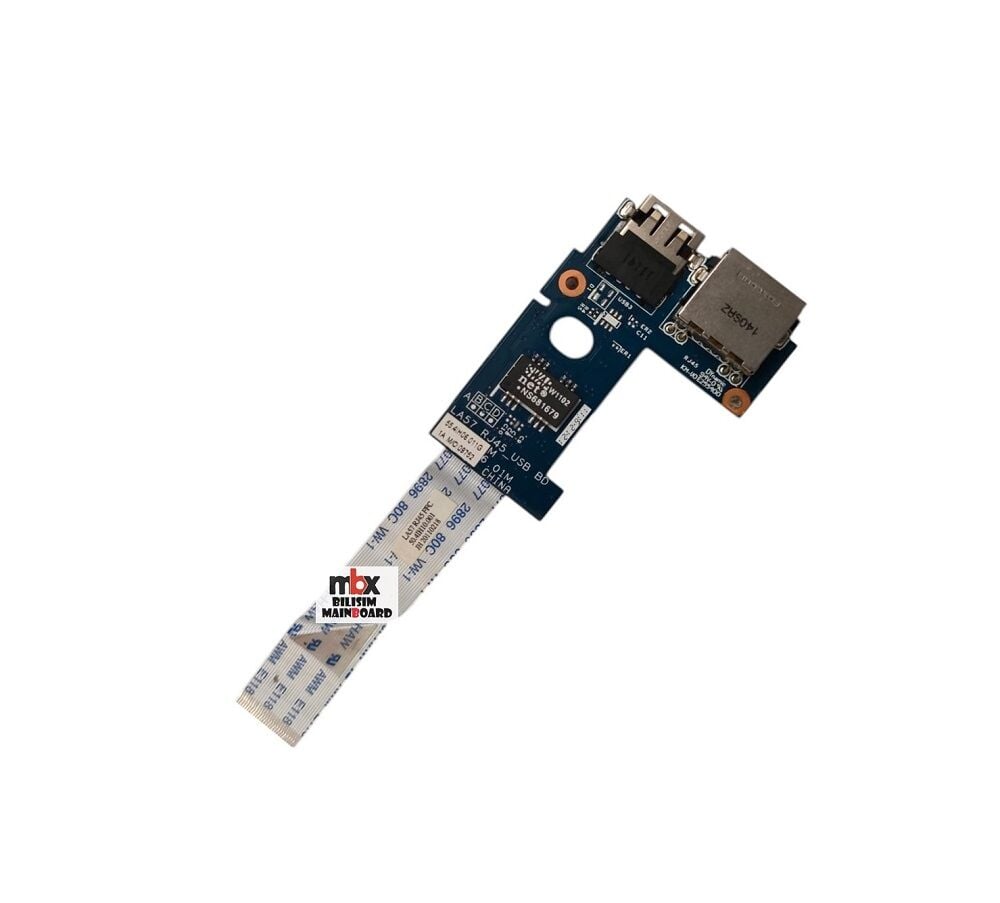 Lenovo İdeapad B570 B575 V570 20093 Orijinal RJ45 Usb Ethernet Board Flex 55.4IH06.011G 50.4IH10.001