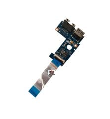 Lenovo İdeapad B570 B575 V570 20093 Orijinal RJ45 Usb Ethernet Board Flex 55.4IH06.011G 50.4IH10.001