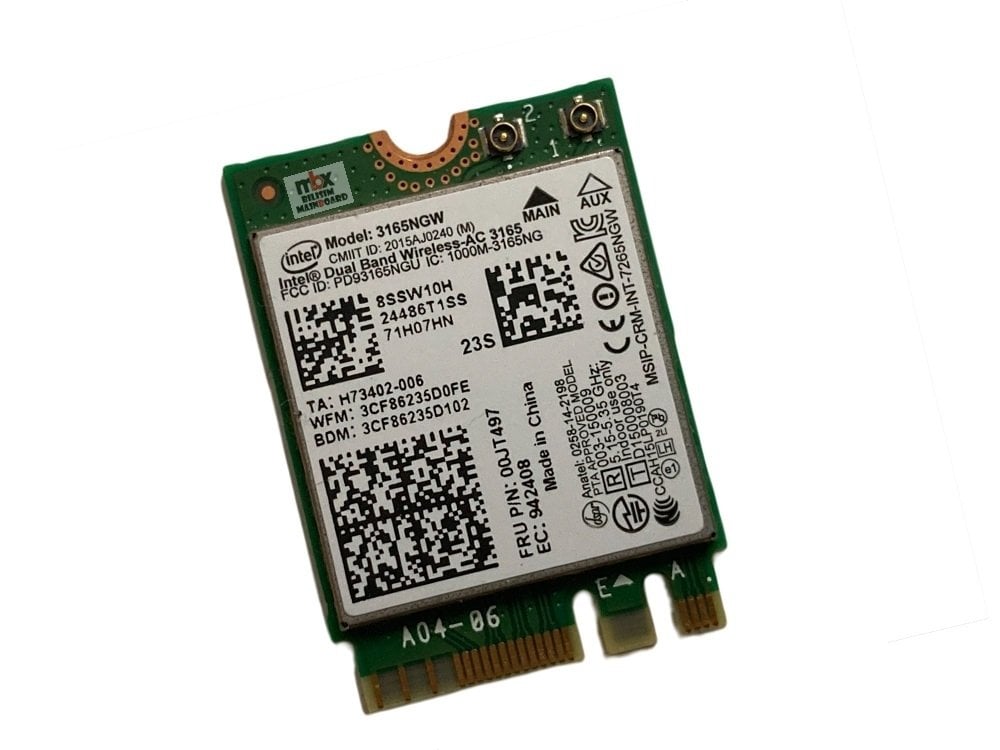 Lenovo Ideapad V110 V110-15ISK V110-15IAP V110-15IKB 80TL Notebook Wifi Ağ Kartı 3165NGW 00JT497