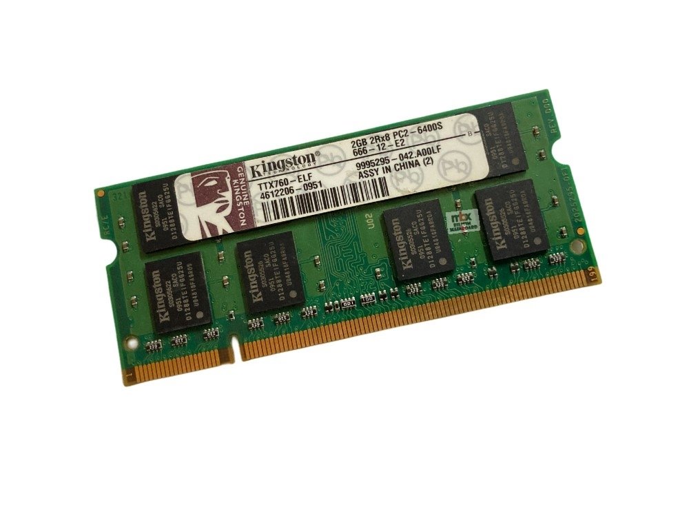 Kingston Ddr2 2gb Notebook Ram 2Rx8 PC2-6400S-666-12-E2