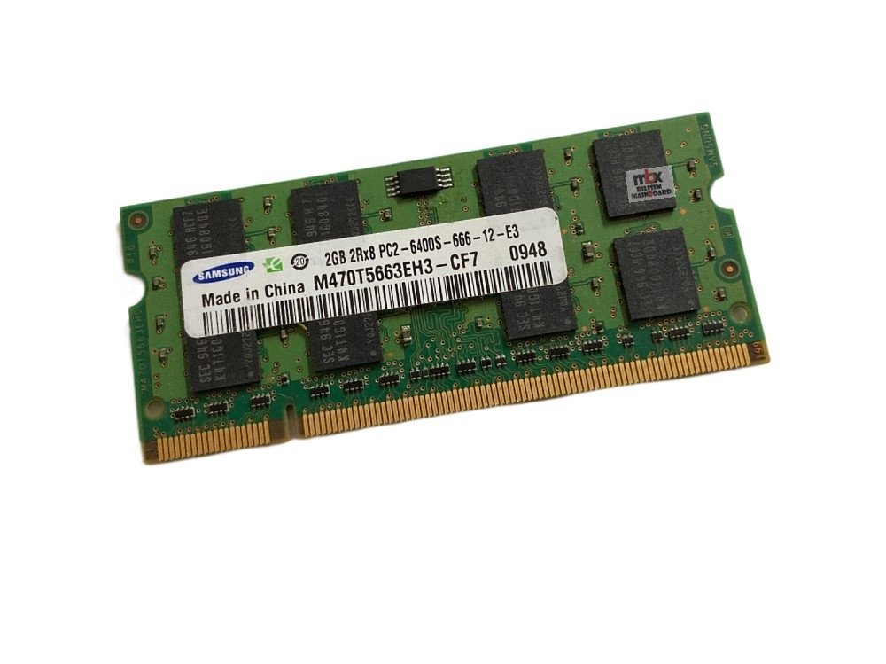 Samsung Ddr2 2gb Notebook Ram 2Rx8 PC2-6400s-666-12-e3