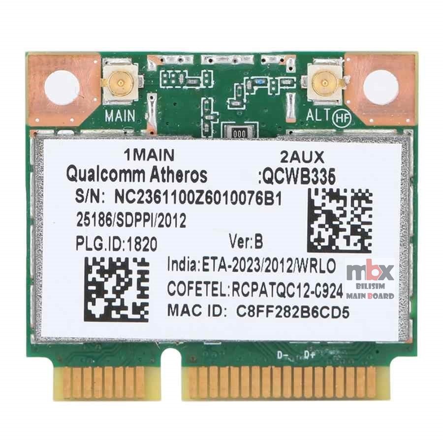 Acer Aspire ES1 512 ES1 571 ES1 531 ES1 531 ES1 522 ES1 520 TG81 TG71 Notebook Wifi Ağ Kartı QCWB335