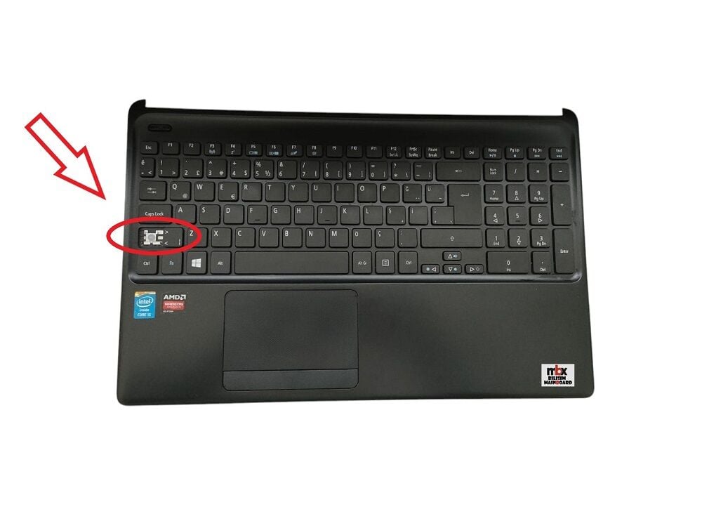 Acer Aspire E1-510 E1-530 E1-532 E1-570 E1-532 E1-572 Orijinal Üst Kasa Klavye Kasa AP0VR000780