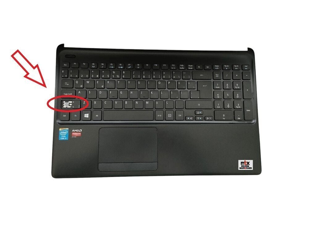 AP0VR000780 Acer Aspire E1-510 E1-530 E1-532 E1-570 E1-532 E1-572 Orijinal Üst Kasa Klavye Kasa AP0VR000780