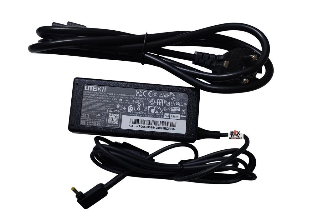 Acer Liteon 65WATT PA-1650-50 19.0V 3.42A 3.0 x 1.1 İnce Uç Orijinal  Adaptör