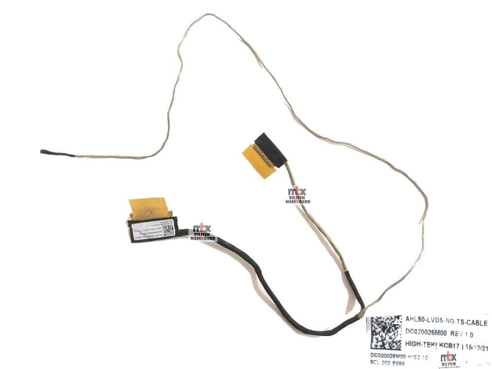 Hp 250 G4 255 G4 256 G4 250 G5 255 G5 256 G5 15-ac 15-af 15-ay 15-ba Lvds Ekran Data Kablosu AHL50-LVDS DC020026M00