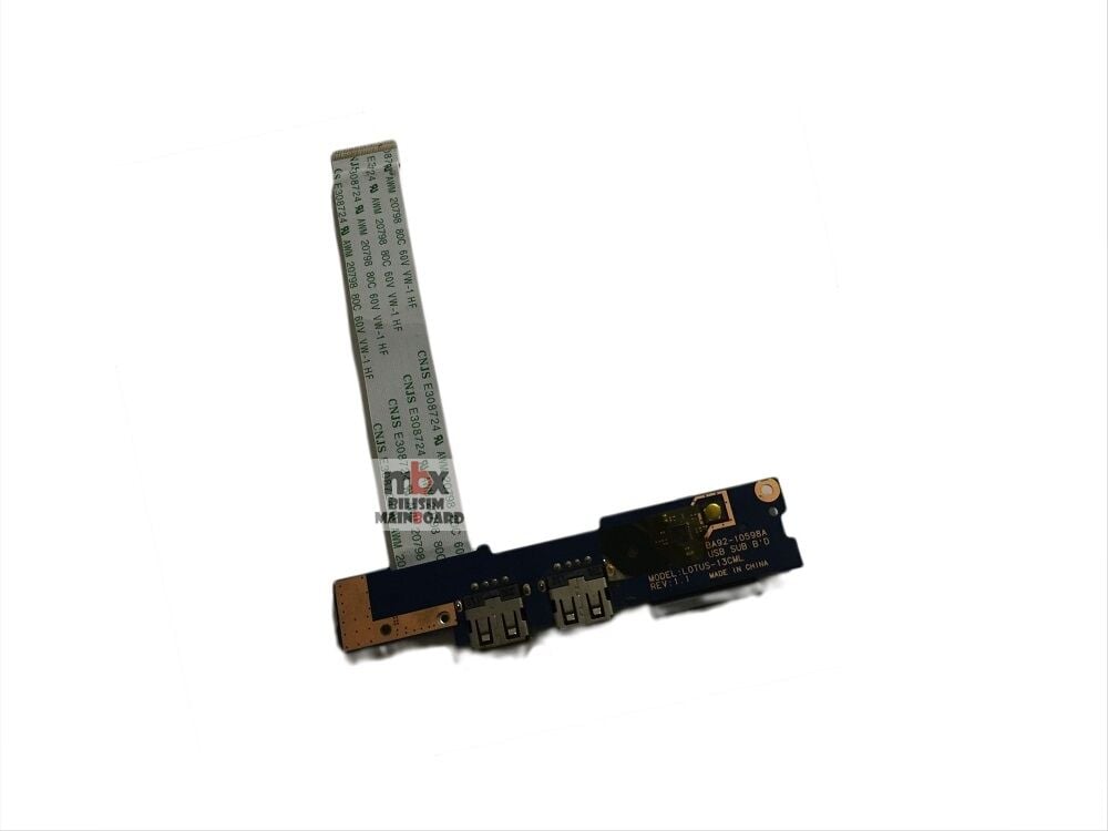Samsung NP535U3C-A02DE NP530U3C NP532U3C NP530U3B NP535U NP535U3C Orijinal Usb Board BA92-10598A