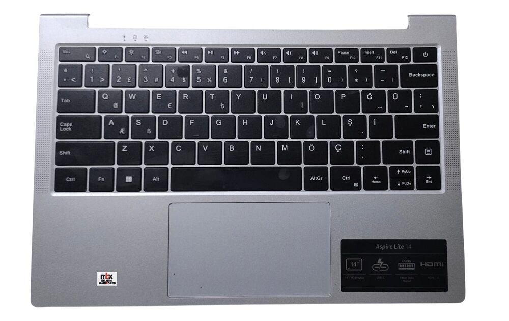 Aspire Lite 14 AL14-31P-34RN N23G1 Orijnal Klavye Kasa Üst Kasa