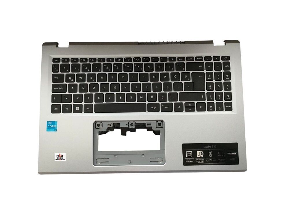 HQ2072208B000 Acer Aspire 3 A315-510P Orijinal Üst Kasa Klavye Kasa